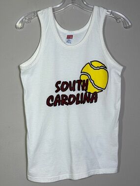 Vintage Y2K South Carolina Gamecocks Soffe Tennis Tank Top USA Made Size Small